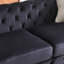 Elegant 3-seater Velvet Sofa With Wood & Metal Chic Design For Modern Living Rooms