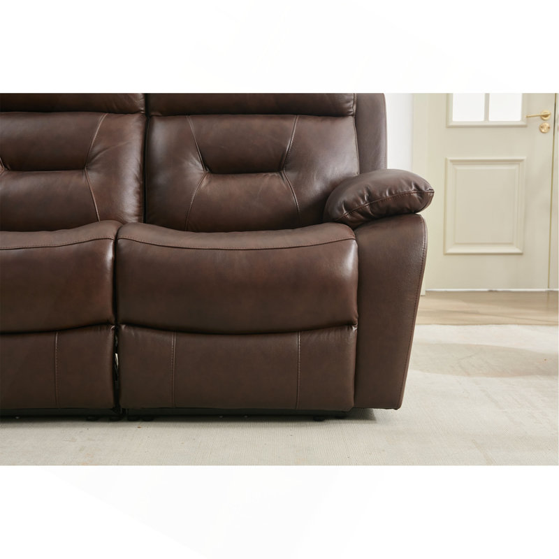 Fauteuil inclinable en cuir véritable LVST-Two