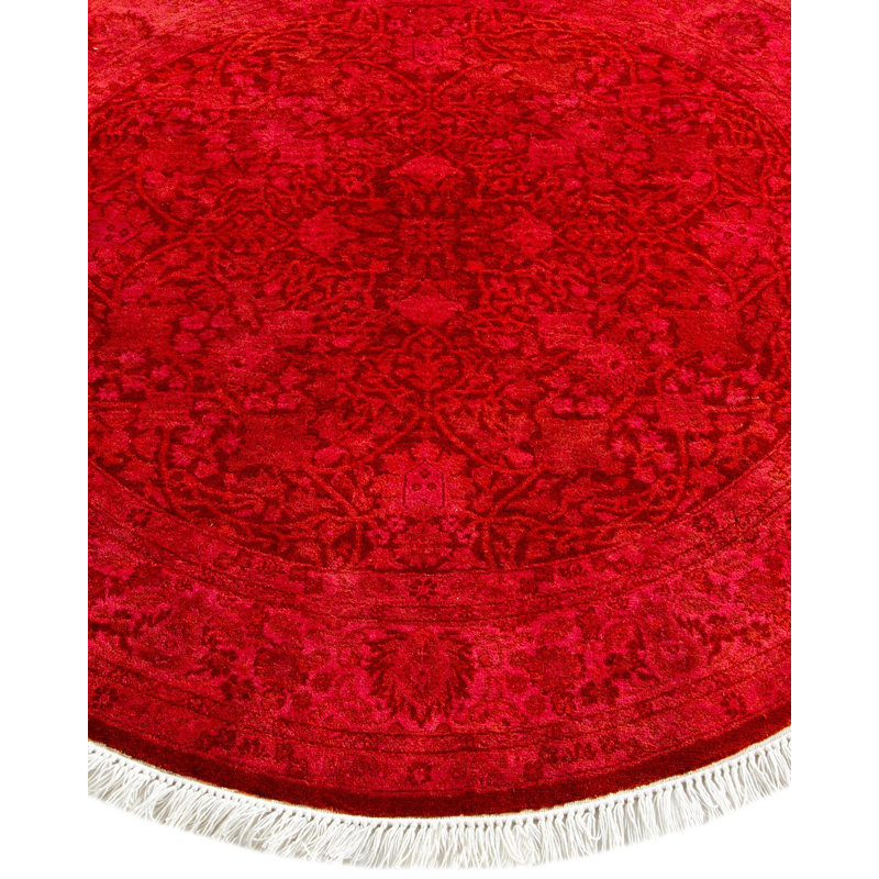 Fine Vibrance One-of-a-Kind 4'1" x 4'1" Hand Knotted Area Rug