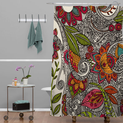Flowers Single Shower Curtain