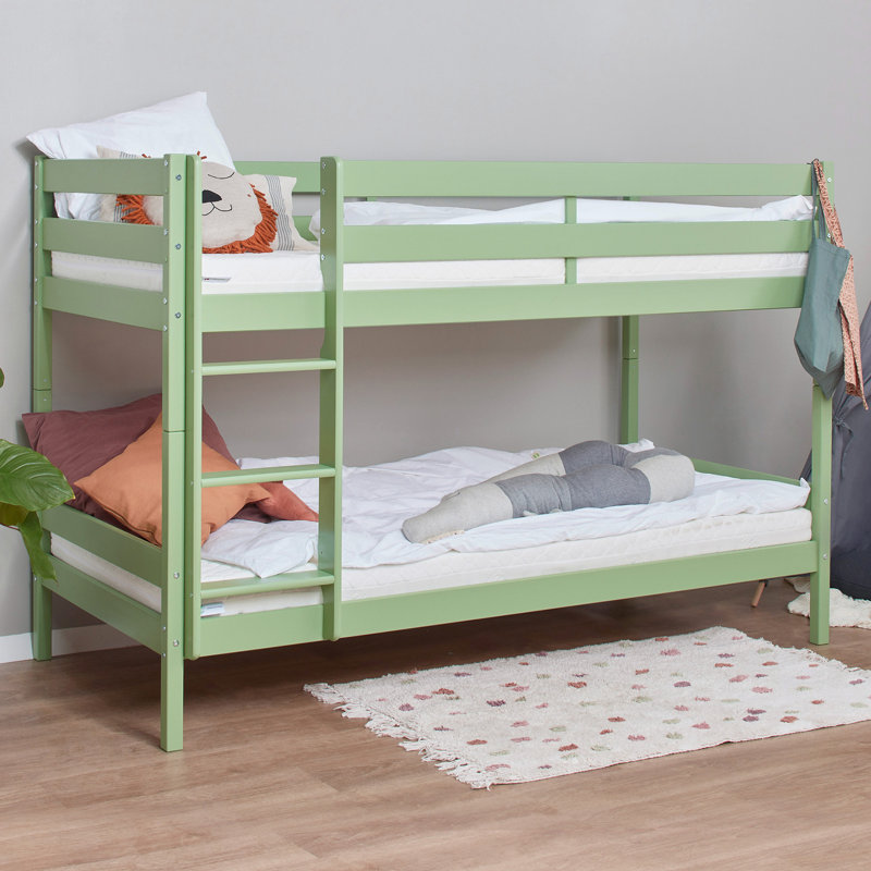 ECO Comfort Bunk Bed, European Single (90 x 200 cm), Green