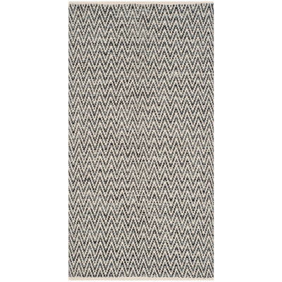 Alphy Hand Woven Cotton Chevron Rug