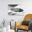 Art mural des années 1950, soucoupe volante ovni classique-649613309