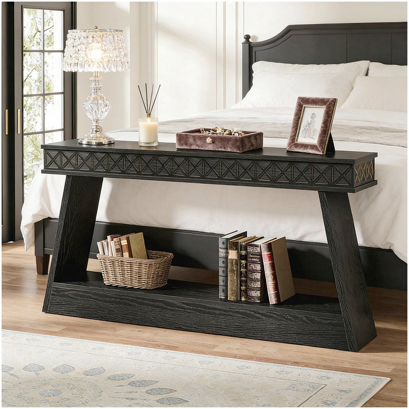 TV Stand,Entryway Table,Sofa Table,Console Table, Black