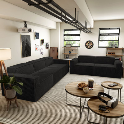 Winkler 2-Piece Chenille Modular Sofa Set
