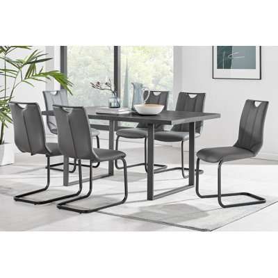 Anyssa Double Pedestal Dining Set