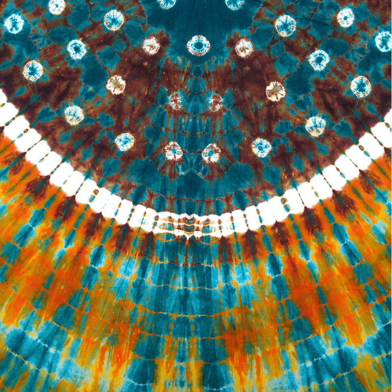 Cotton Bandhani Tie Dye Mandala Tablecloth Round