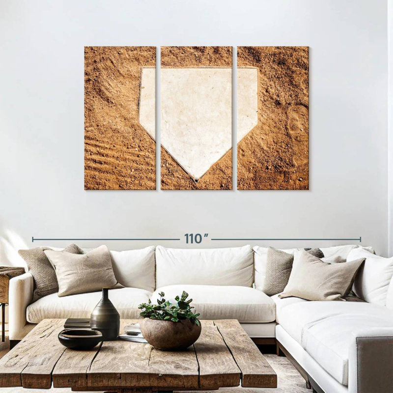 Sireci Base Of A Baseball Field, 48" H x 74" W