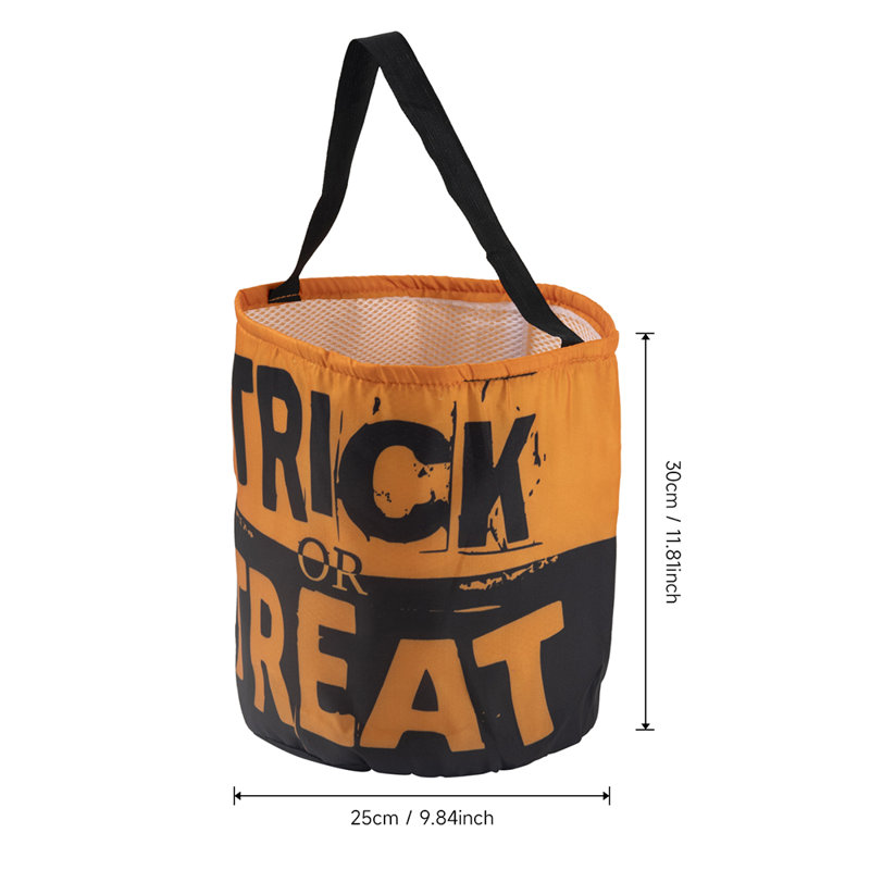 Tote Pumpkin Cone Halloween Candy Bag