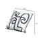 Bortola Abstract Square Euro Cushion Cover-1758732640