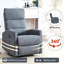 Fauteuil inclinable manuel avec chaise berçante et pivotante en tissu pour le salon-724749837