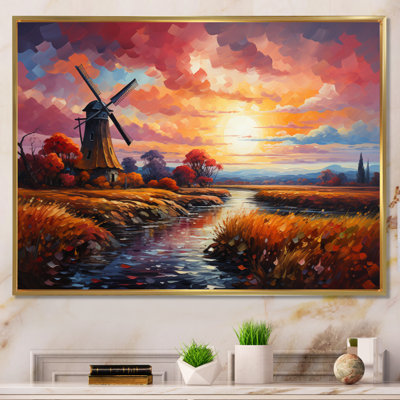 Mill Wind Majestic Revolution, reproduction d'art sur toile