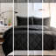 Warm And Elegant Comforter With 3m , Full/queen Down Alternative , Black Main Colour-118640870-118640871