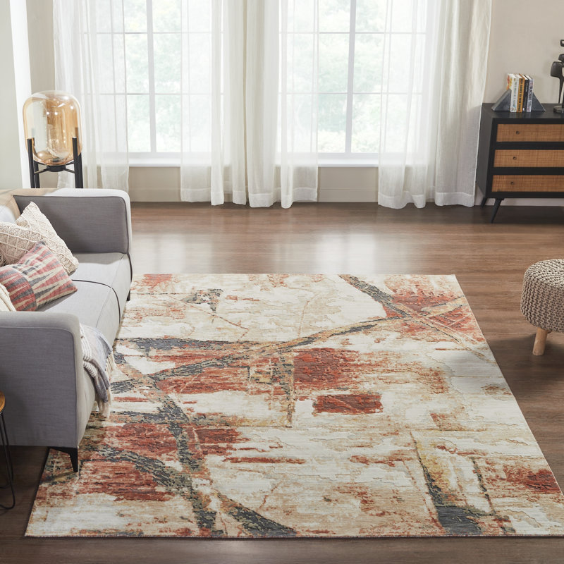 Bergren Wool Abstract Area Rug, Runner 2'6" x 10'