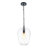 Glimmeri 1-Light Single Ribbed Clear Glass Pendant-226707550
