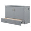 Lit escamotable Murphy avec tiroir et un ensemble de prises USB, structure de poulie,-65384499-65384496