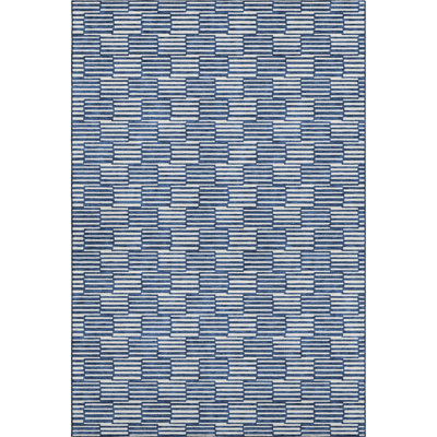 Premium Machine Washable Prisco Navy Rug