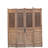 DYAG East 82 in. x 92.9 in. Brown Solid Wood 4 Panel Folding / Bi-Fold Screen Door