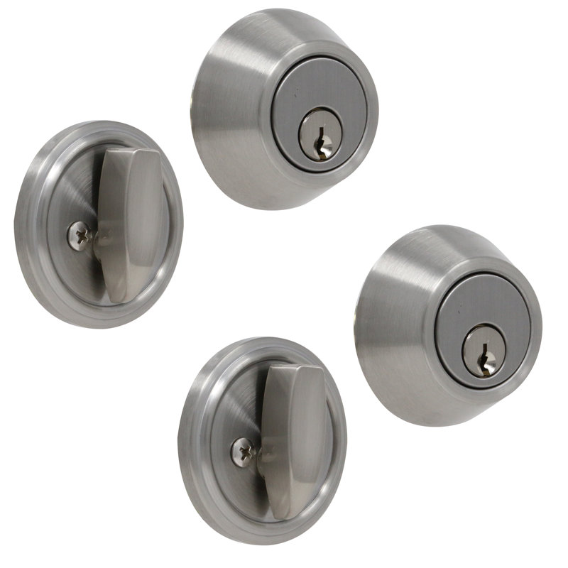 Verrou cylindrique simple, Nickel satiné