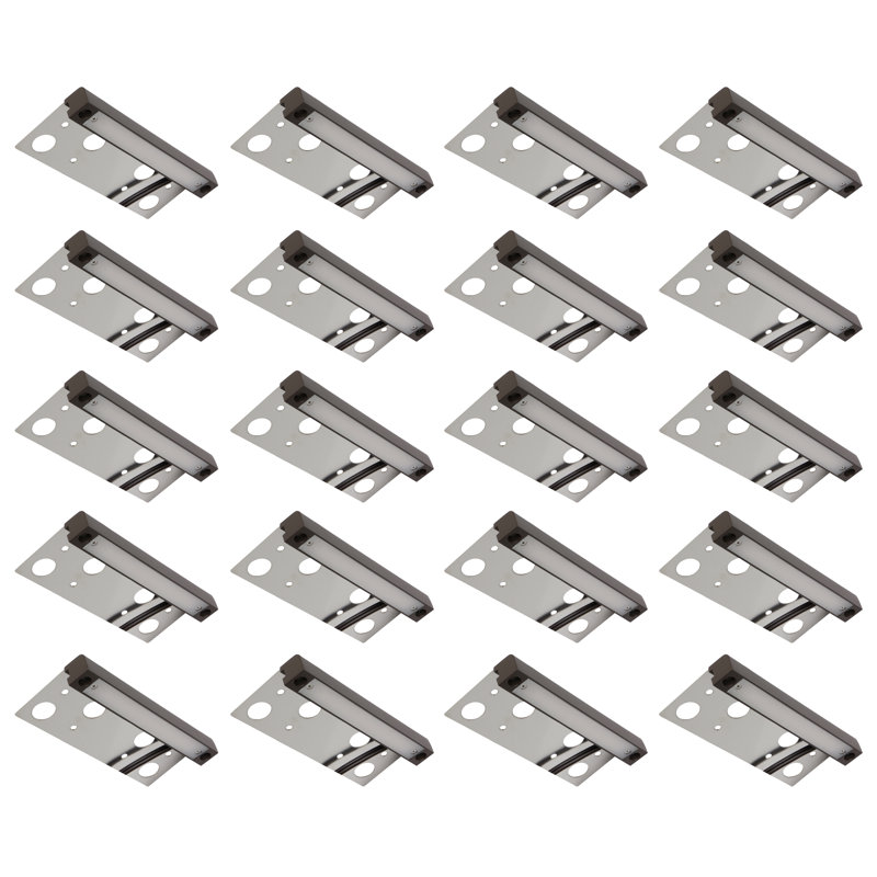 Ensemble de 20 lumières de 6,8 pouces Hardscape avec lentille givrée