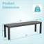 Banc d'extérieur en aluminium-816078722