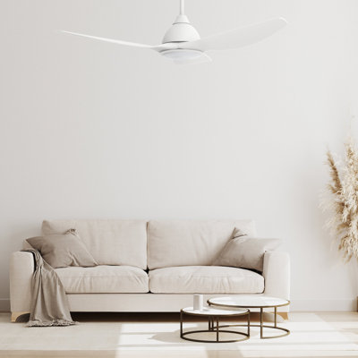 Cranston 52-inch Smart Ceiling Fan with Remote, Light Kit Included, Works with Google Assistant, Amazon Alexa, and Siri Shortcuts.