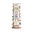 Étagère à chaussures rotative à 7 niveaux, présentoir à chaussures pivotantes, carrousel rond de rangement pour chaussures 360, organisation de placard à chaussures à rotation verticale (BLANC)
