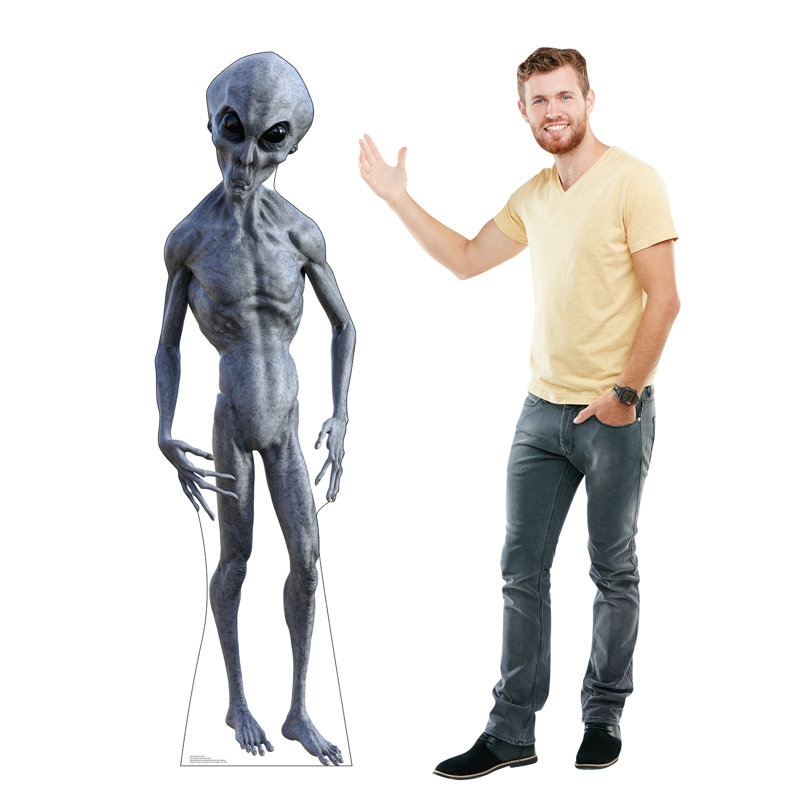 Black Eyed Alien Cardboard Cutout
