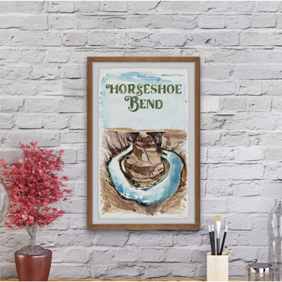 Arizona Horseshoe Bend - Impression de publicités encadrées sur papier