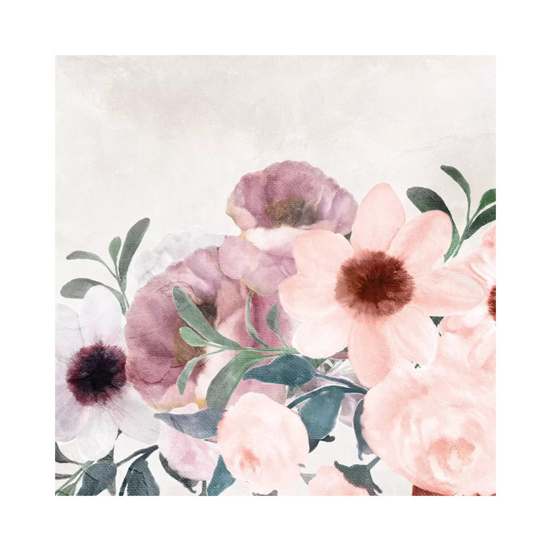 Painted Floral by Kimberly Allen - Wrapped Canvas Gallery-Wrapped Canvas Giclée, 66.04cm H x 66.04cm W