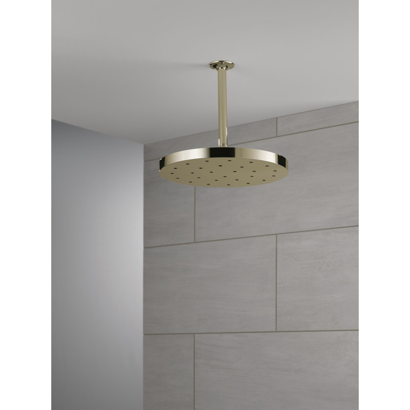 Rain Dual Shower Head with H2Okinetic Technology, Polished Nickel