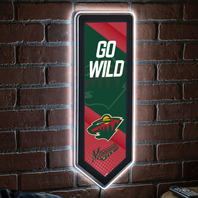Enseigne murale NHL Team Pennant, Wild du Minnesota