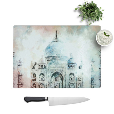 Tempered Glass Taj Mahal Agradia Chopping Board
