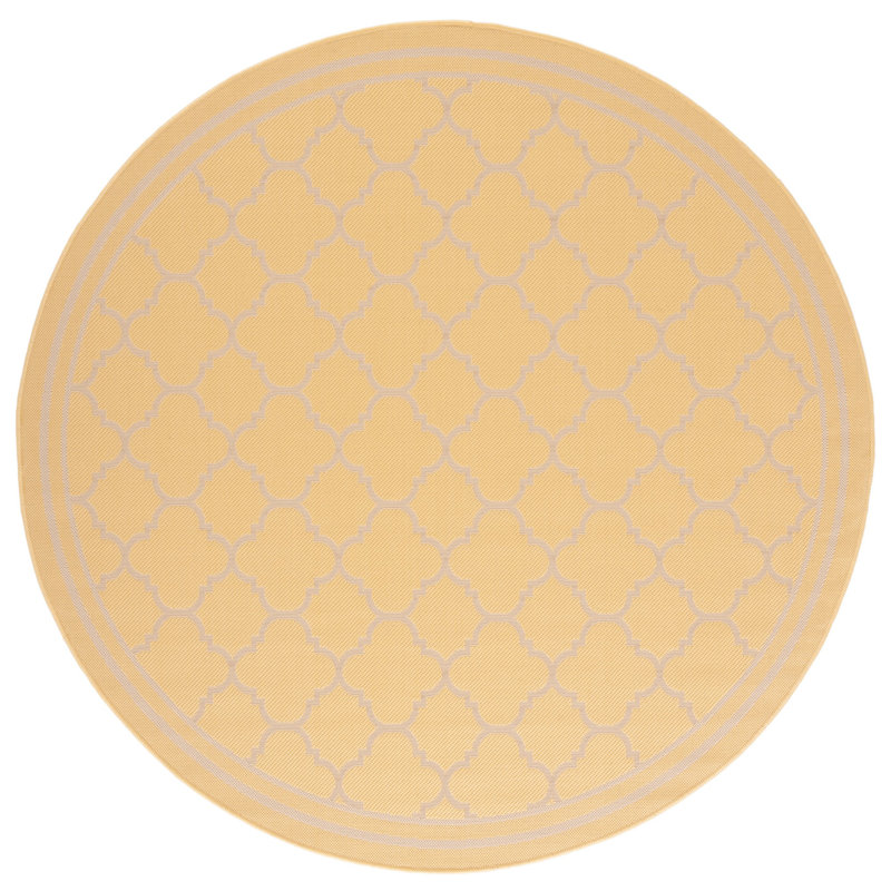 Almida Performance Geometric Indoor/Outdoor Area Rug, Round 6'7"