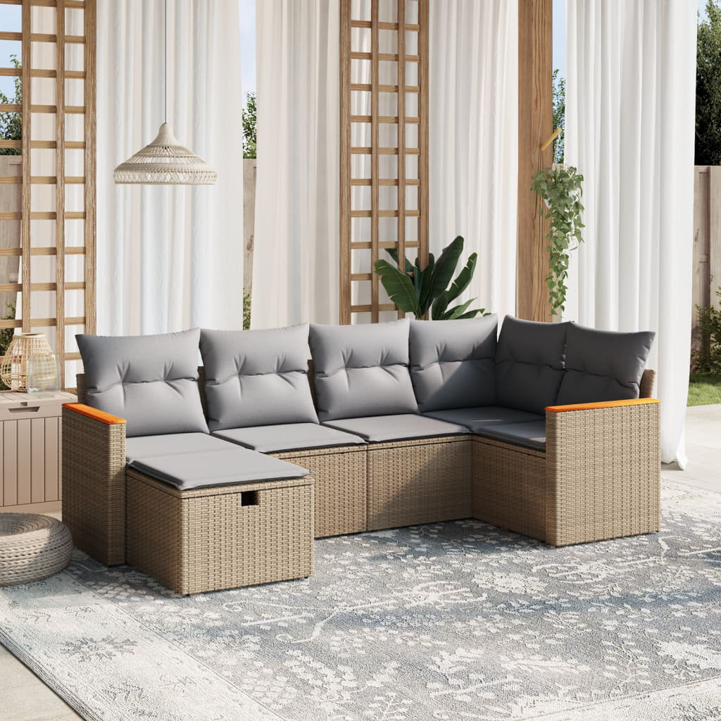 Gartensofa mit Kissen