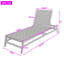 Ensemble de 2 chaises longues d'extérieur réglables en bois-1204617758