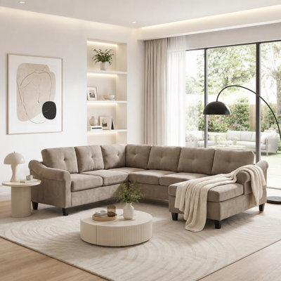 Canapé modulaire en U avec accoudoirs