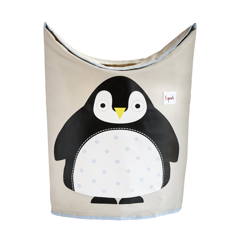 3 pousses - Panier à linge pour bébé - Panier de rangement pour la chambre de bébé - Pingouin