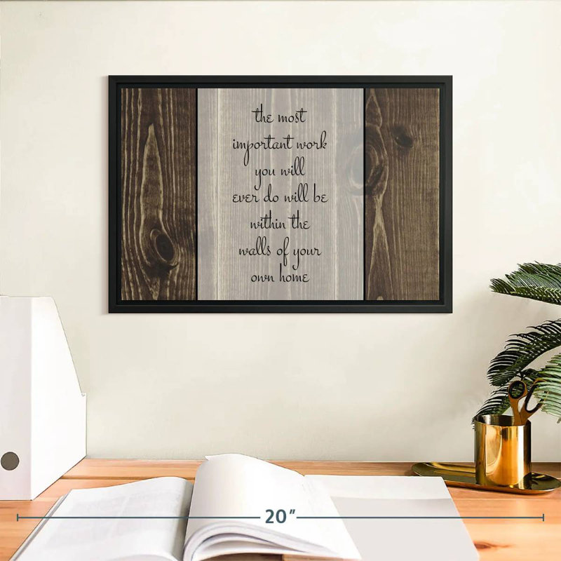 Œuvre typographique Tergel, H 9 po x l 13 po