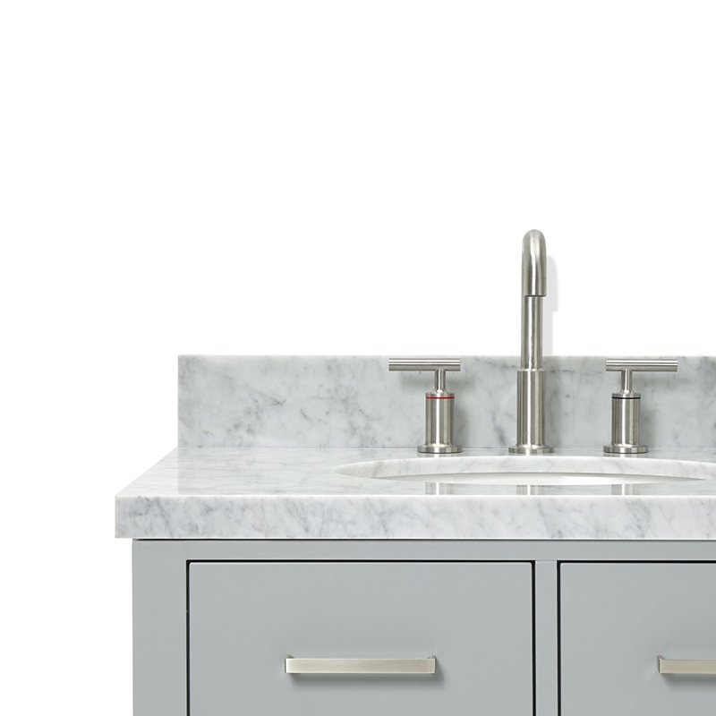 31'' W Single Vanity, Gray, Brushed Nickel