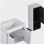 Meuble-lavabo mural 24 po avec lavabo en céramique, armoire latérale et portes, armoire combinée