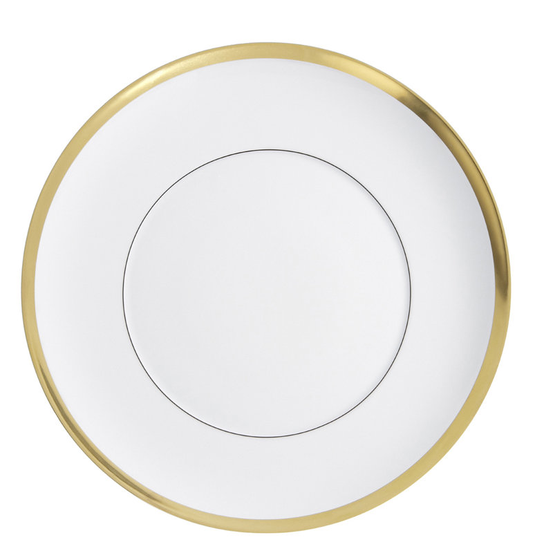 Assiette plate 11,1 po Domo Gold, Or