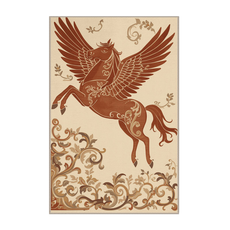 Tapis oriental classique beige lavable à la machine Peirsen Pegasus - reliure beige, 3 X 5