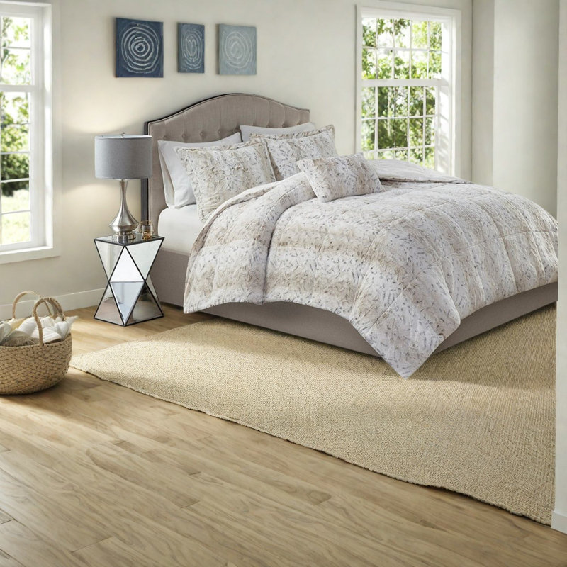 Ensembles de literie en fausse fourrure de luxe, très grand, 4 pièces, confort moderne pour la maison