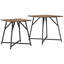  Side Table Set 2 Pcs Smoked Oak And Black 50 X 50 X 50 Cm-1826725367