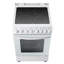 Cuisinière électrique autoportante 24 po avec rôtissoire et four à convection véritable Lanbo, blanc