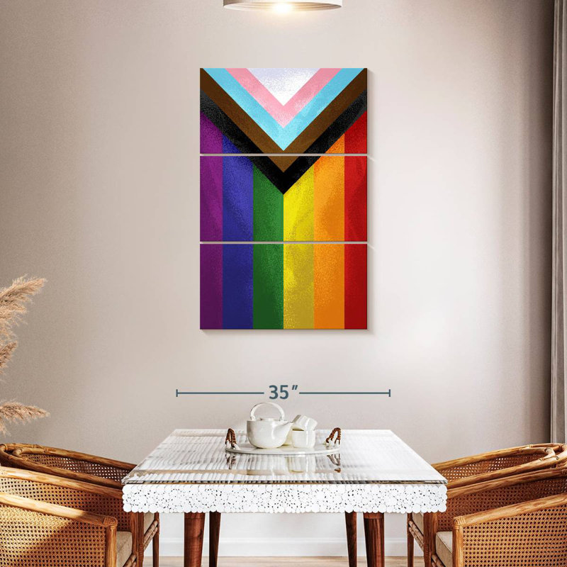 Khareem Modern Pride Flag, 45" H x 28" W