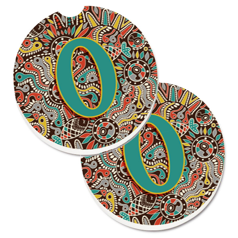 Sous-verre voiture tribal initial, O