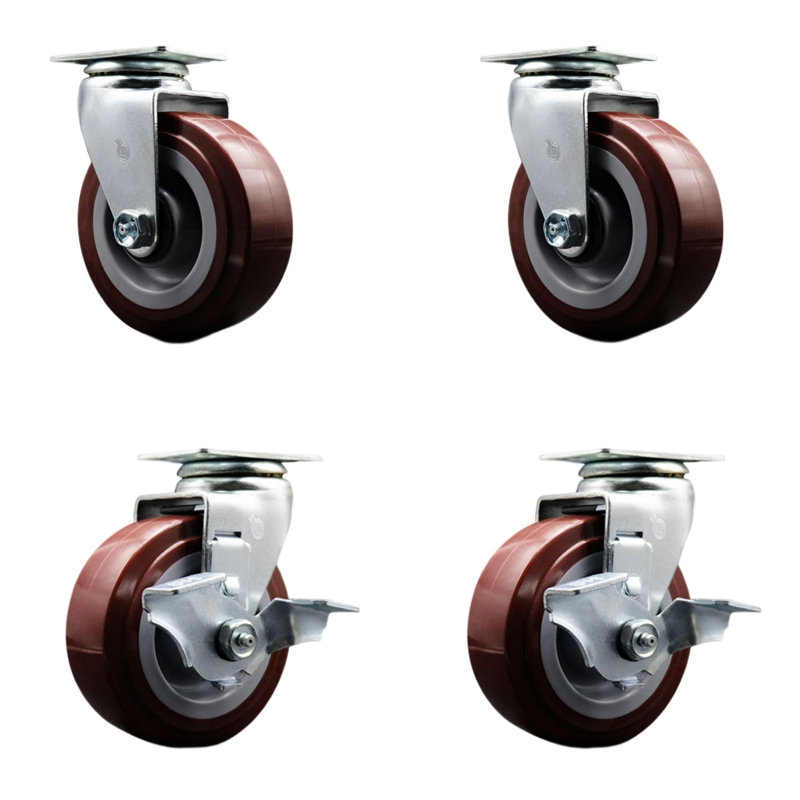 Ensemble de roulettes 4 pièces en polyoléfine