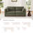 Sayette 78" W Polyester Upholstered Modular Sofa with Reversible Cushions -10920831